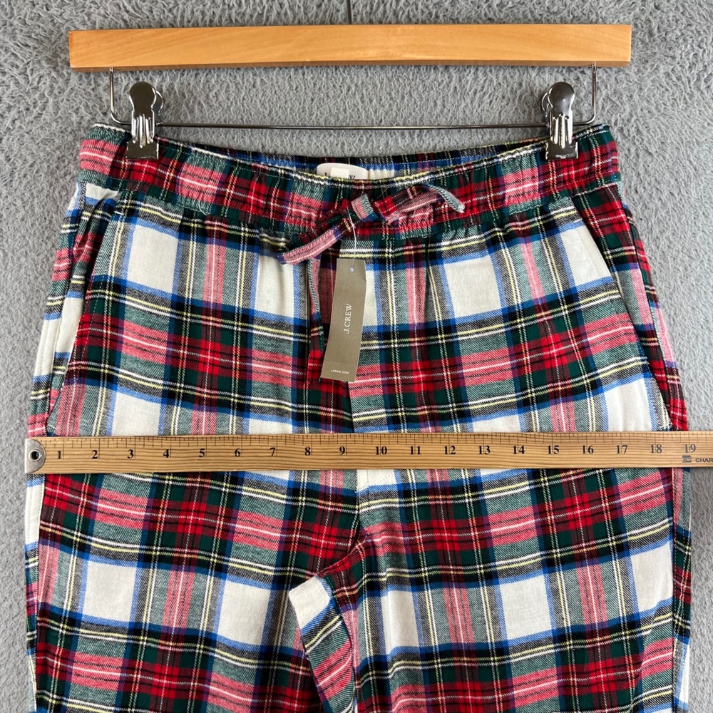NWT J.Crew Womens Tartan Plaid Pajama Pants Red Green Blue Holiday Sleepwear - Picture 5 of 11